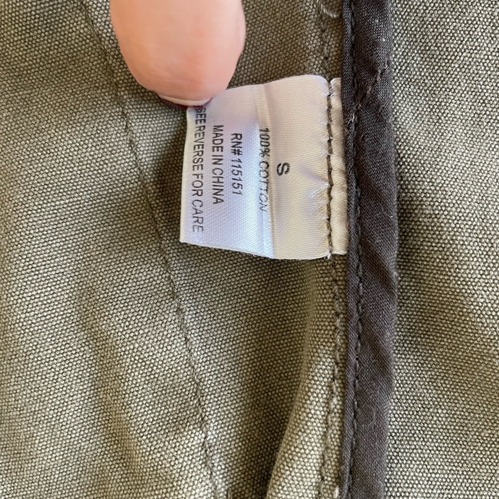 Romeo & Juliet Couture Khaki Embroidered Jean Jacket 100% Cotton metal buttons - Picture 10 of 14